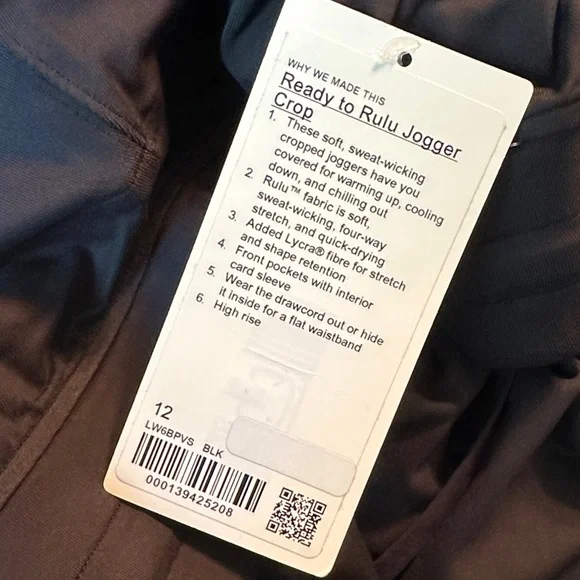 NWT Lululemon Athletica Jogger Crop - Picture 1 of 7